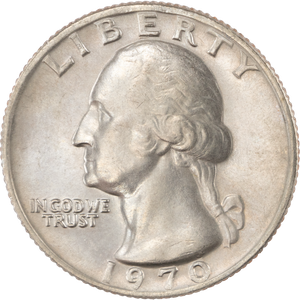 1970 Washington Quarter MS60 Main Image