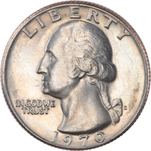 1970-D Washington Quarter MS60 Main Image