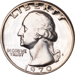 1970-S Washington Quarter PR63 Main Image