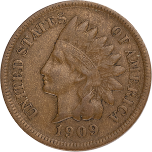 1909-S Indian Head Cent, Variety 3, Bronze F Main Image