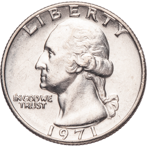 1971 Washington Quarter MS60 Main Image