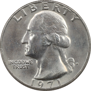 1971-D Washington Quarter MS60 Main Image