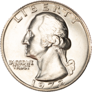 1972 Washington Quarter MS60 Main Image
