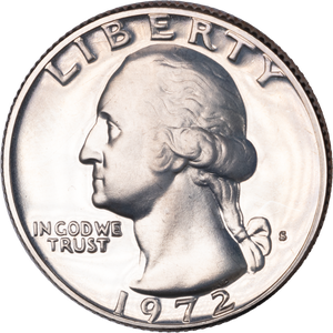 1972-S Washington Quarter PR63 Main Image
