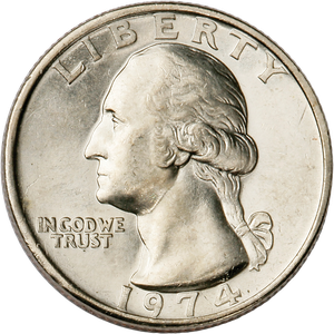1974 Washington Quarter MS60 Main Image