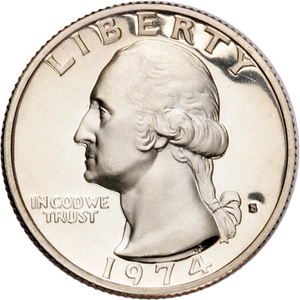 1974-S Washington Quarter PR63 Main Image