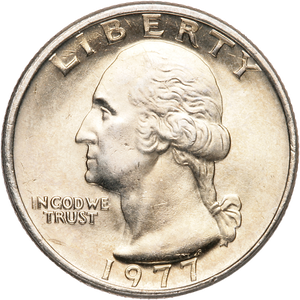 1977 Washington Quarter MS60 Main Image