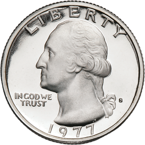 1977-S Washington Quarter PR63 Main Image