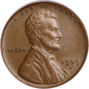 1909-S VDB Lincoln Head Cent, Extra Fine Main Image