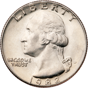 1982-D Washington Quarter MS60 Main Image