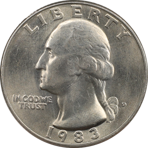 1983-D Washington Quarter MS60 Main Image