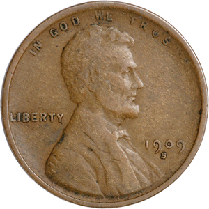 1909-S Lincoln Head Cent Main Image