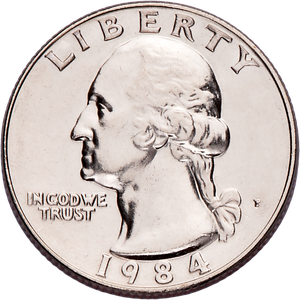 1984 Washington Quarter MS60 Main Image