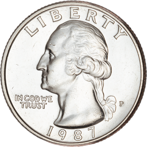 1987 Washington Quarter MS60 Main Image