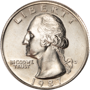 1987-D Washington Quarter MS60 Main Image
