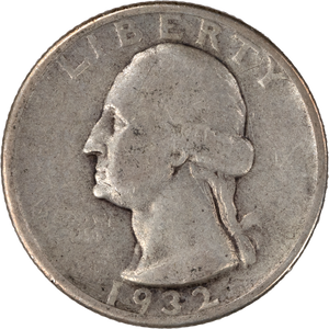 1932 Washington Silver Quarter VG Main Image