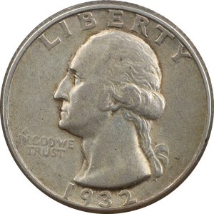 1932 Washington Silver Quarter XF Main Image