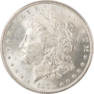 1878 7 Tail Feathers Morgan Silver Dollar, 2nd Reverse Main Image