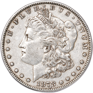 1878 Morgan Silver Dollar, 7 Feathers, 3rd Reverse Main Image