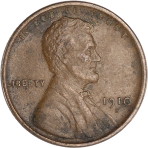 1910-S Lincoln Head Cent            VF-D Main Image
