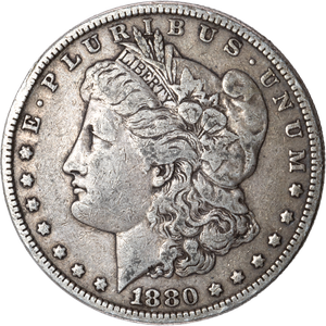 1880 Morgan Silver Dollar Main Image