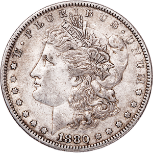 1880 Morgan Silver Dollar Main Image