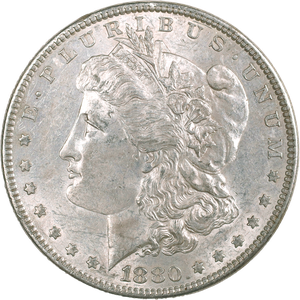 1880 Morgan Silver Dollar Main Image