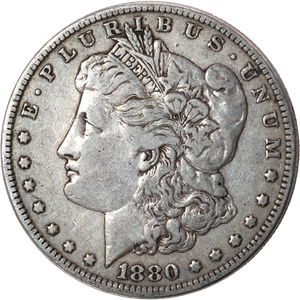 1880 Morgan Silver Dollar Main Image