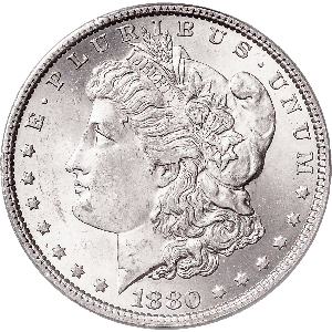 1880 Morgan Silver Dollar Main Image