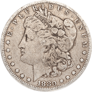 1880-O Morgan Silver Dollar VG Main Image