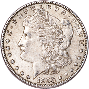 1880-O Morgan Silver Dollar XF Main Image