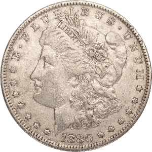 1880-O Morgan Silver Dollar XF#2 Main Image