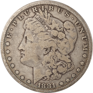 1881 Morgan Silver Dollar VG Main Image