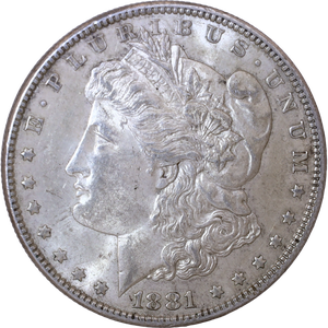 1881 Morgan Silver Dollar Main Image