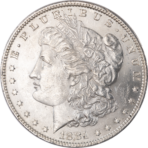 1881 Morgan Silver Dollar AU55 Main Image