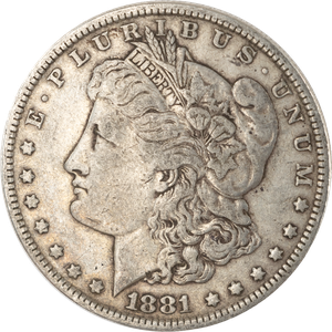 1881 Morgan Silver Dollar VF#2 Main Image