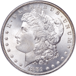 1881-CC Morgan Silver Dollar Main Image