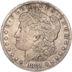 1881-O Morgan Silver Dollar VG Main Image