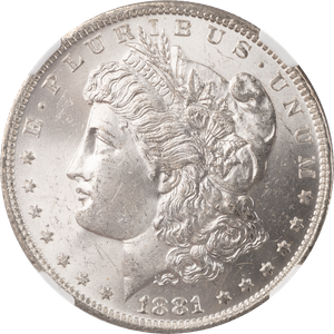 1881-O Morgan Slv $ in Deluxe HolderMS60 Main Image
