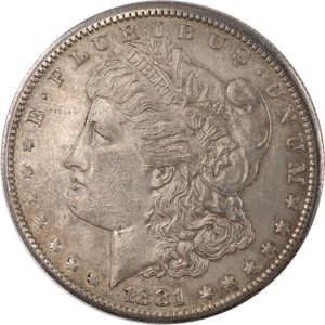 1881-S Morgan Silver Dollar AU50 Main Image
