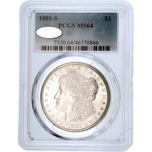 1881-S Morgan Silver Dollar MS64 | Littleton Coin Company