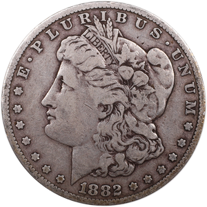 1882 Morgan Silver Dollar VG Main Image
