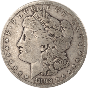 1882 Morgan Silver Dollar VG Main Image