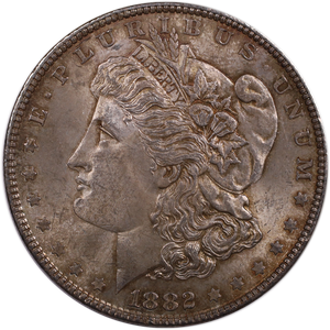 1882 Morgan Silver Dollar AU#2 Main Image