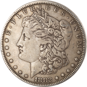 1882 Morgan Silver Dollar VF#2 Main Image