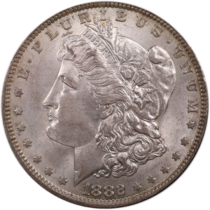 1882-O Morgan Silver Dollar AU55 Main Image