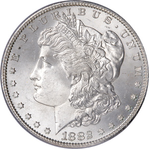 1882-S Morgan Silver Dollar, PCGS Certified, Gem Uncirculated, MS65 Main Image
