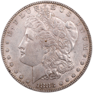 1883 Morgan Silver Dollar AU50 Main Image