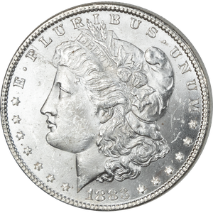 1883 Morgan Silver Dollar MS60 Main Image