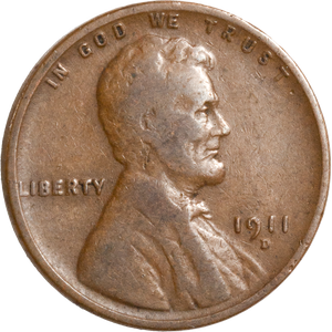 1911-D Lincoln Head Cent VG Main Image
